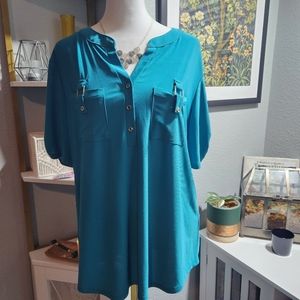 Teal Blouse